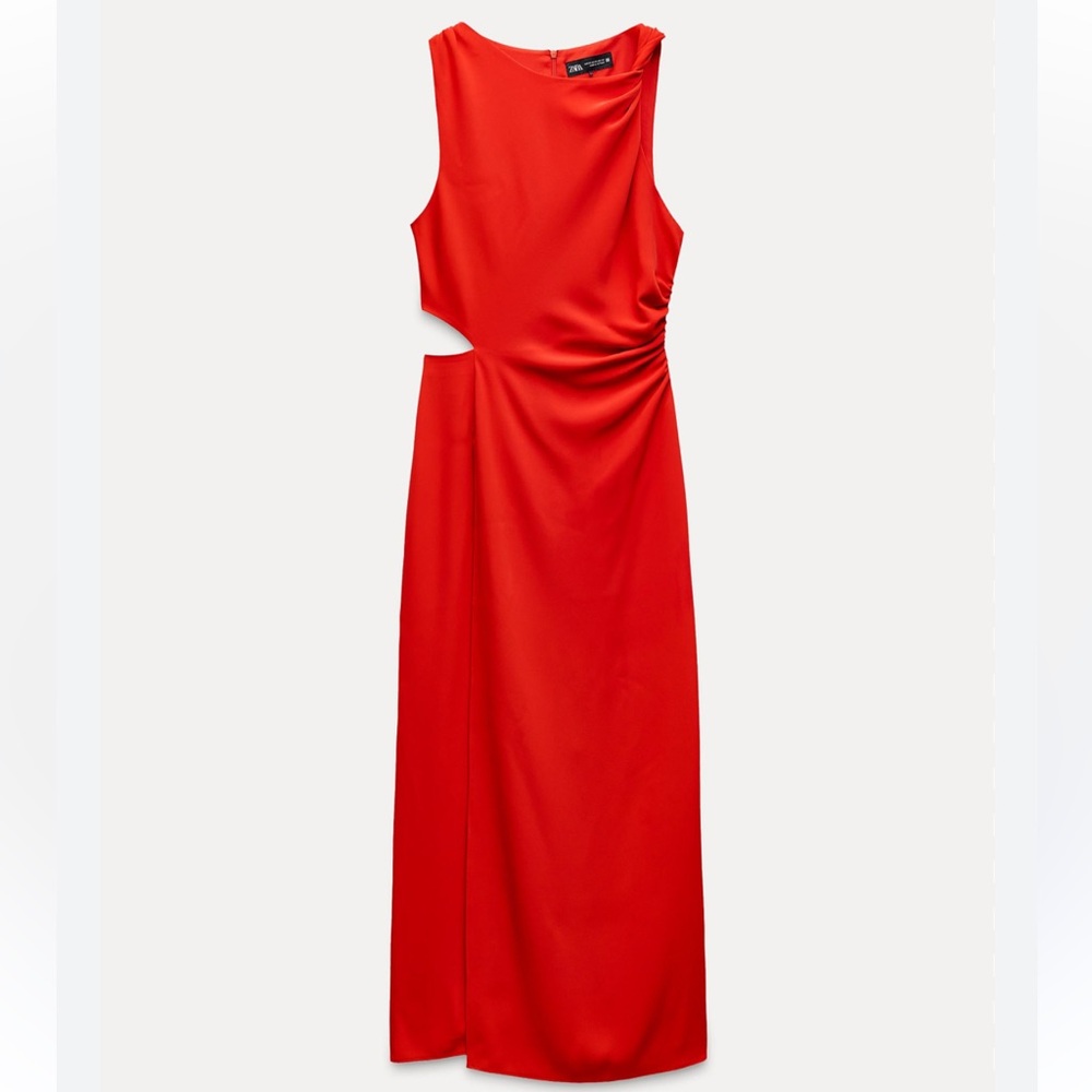 Zara cut out midi dress